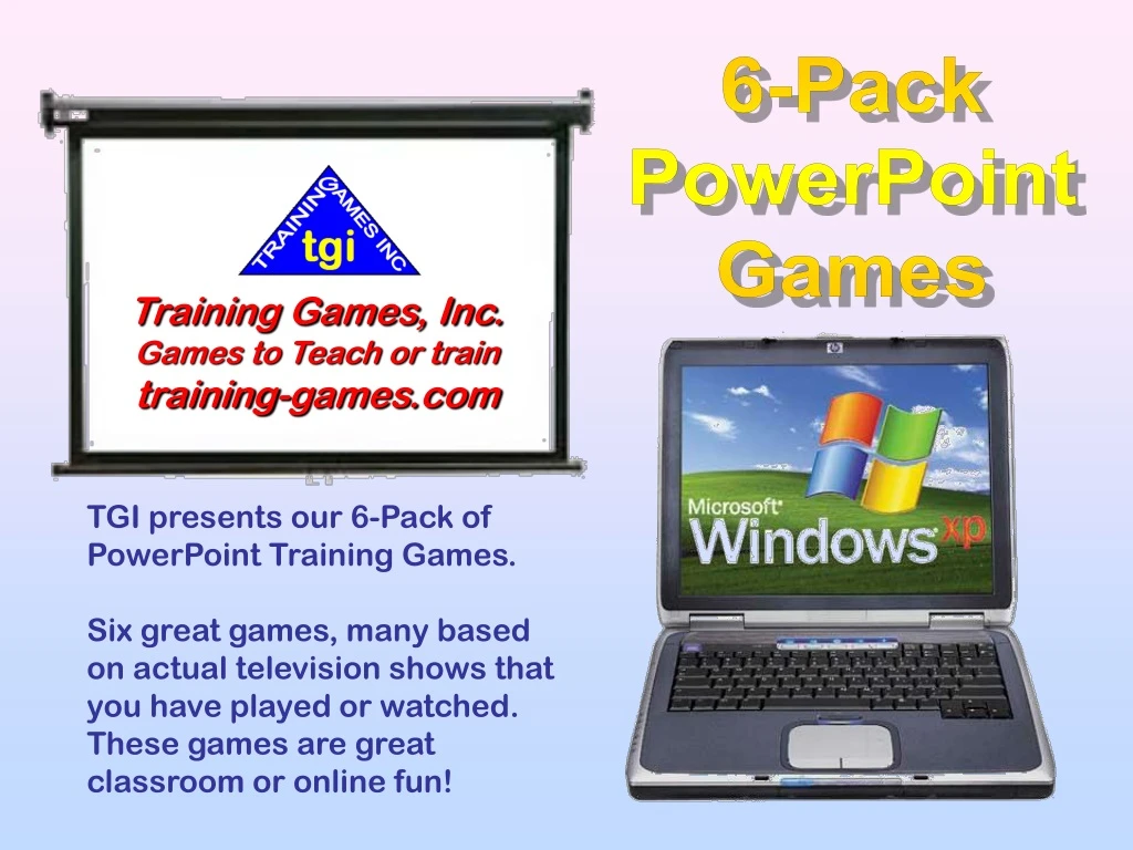 6 pack powerpoint games