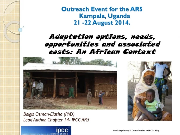 Outreach Event for the  AR5    Kampala, Uganda 21 -22 August  2014.