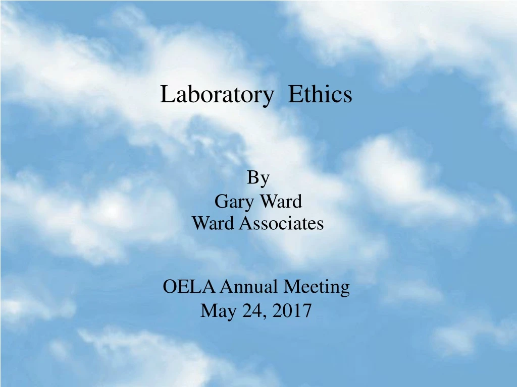 laboratory ethics