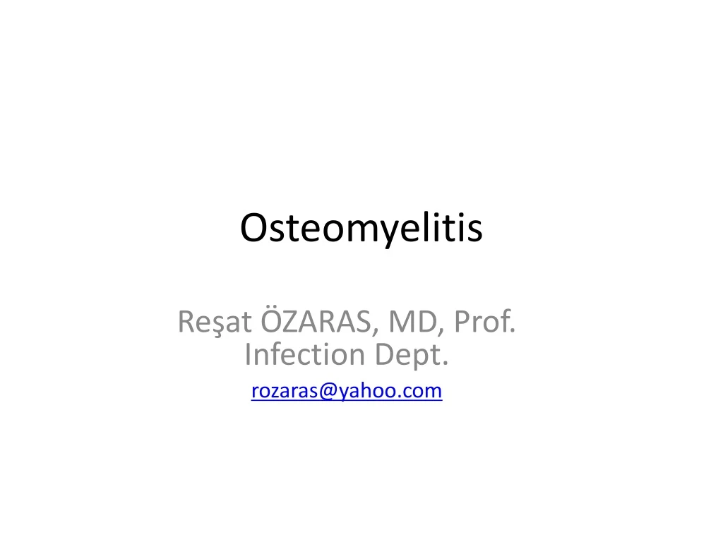 osteomyelitis