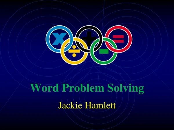 Word Problem Solving