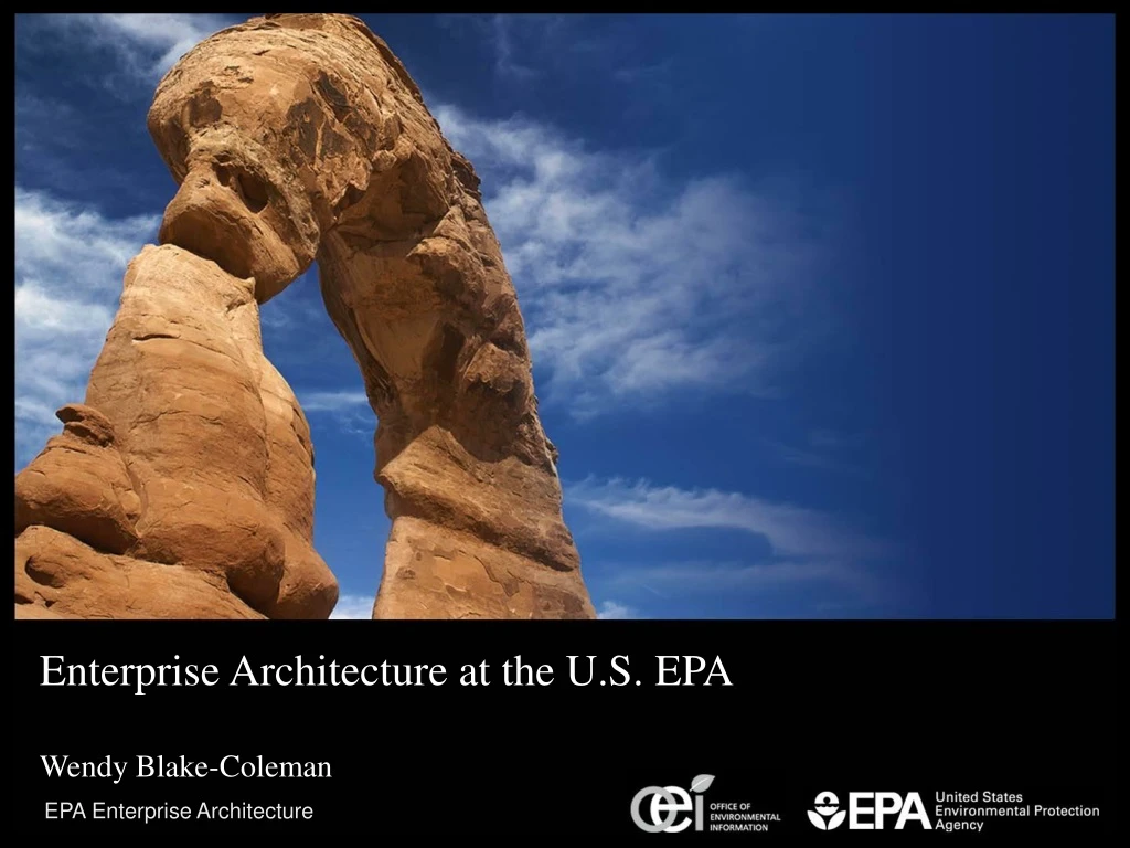 enterprise architecture at the u s epa