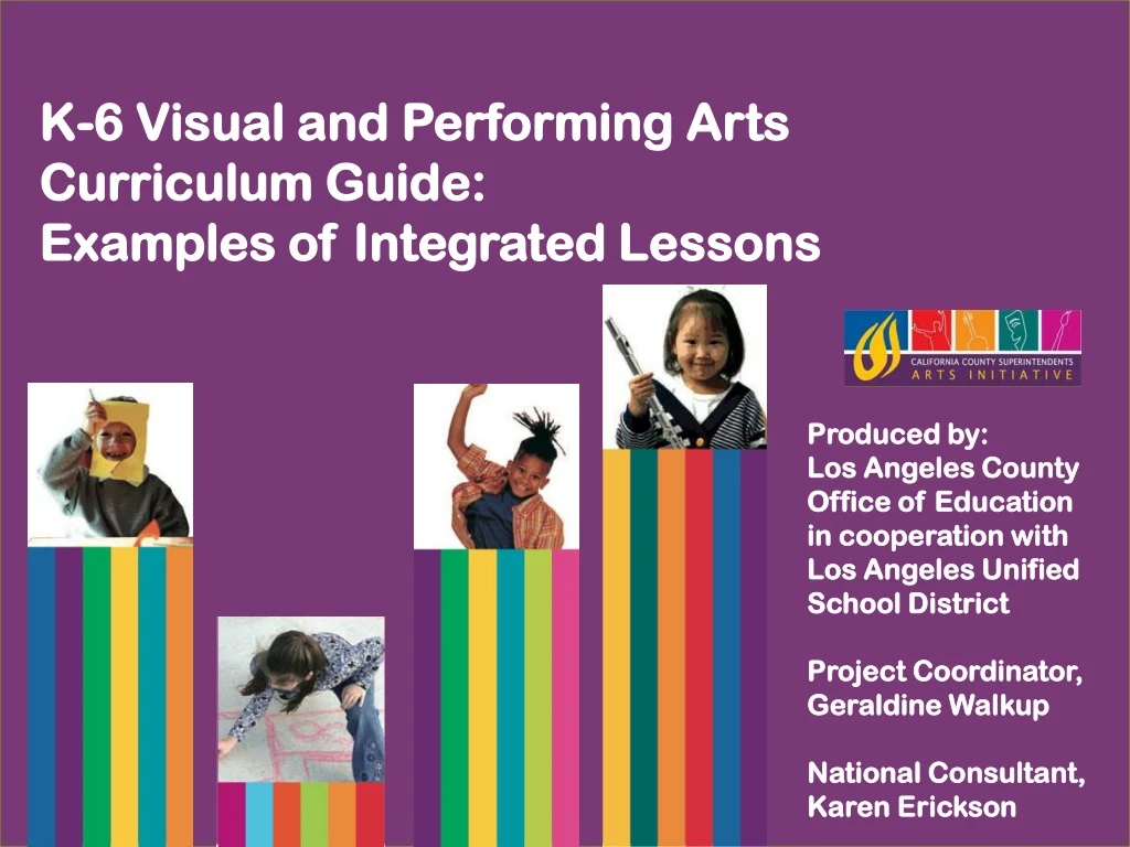k 6 visual and performing arts curriculum guide