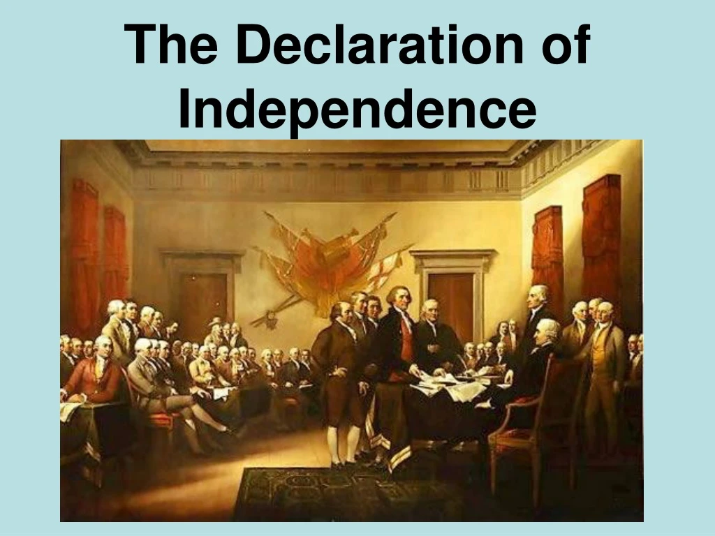 the declaration of independence