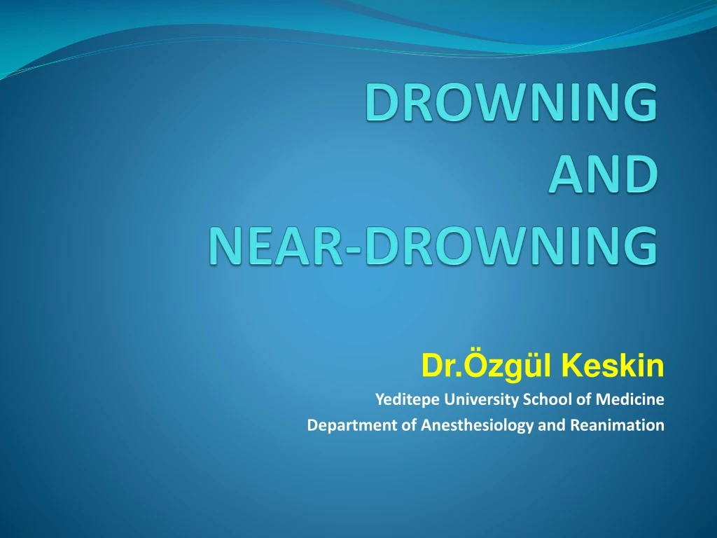 drowning and near drowning