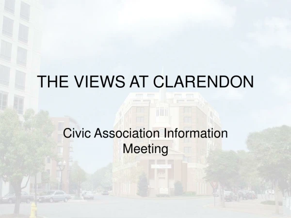 THE VIEWS AT CLARENDON
