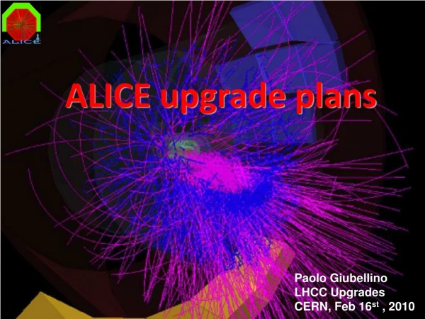 ALICE upgrade plans