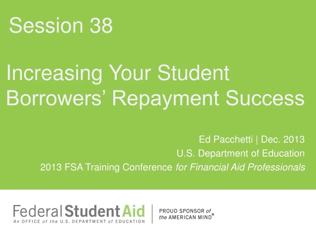 increasing your student borrowers repayment success