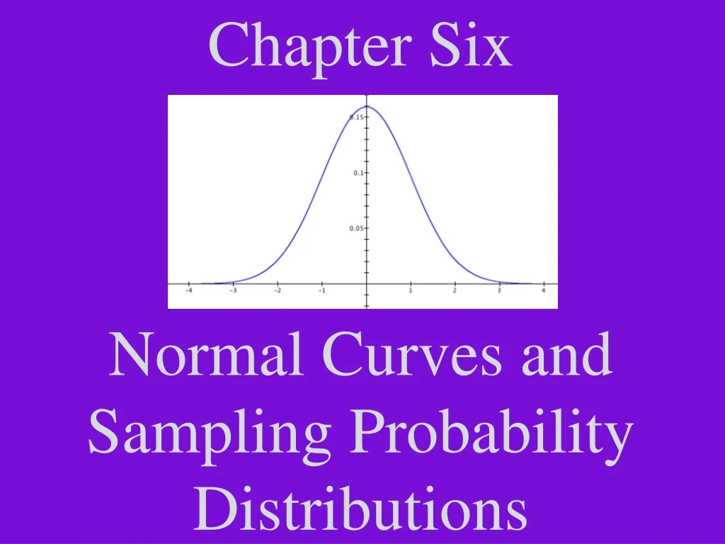 chapter six normal curves and sampling probability distributions