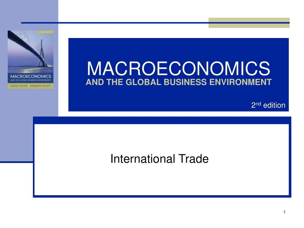 macroeconomics and the global business environment