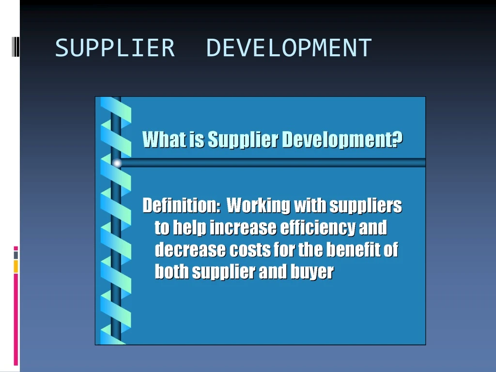 supplier development