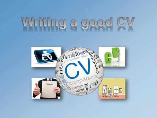 Writing a good CV