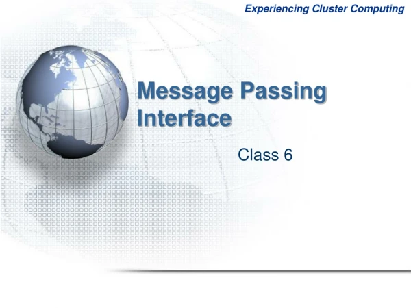 Message Passing Interface