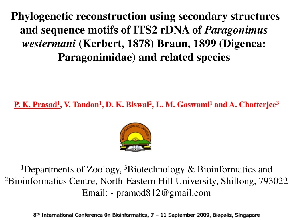 phylogenetic reconstruction using secondary