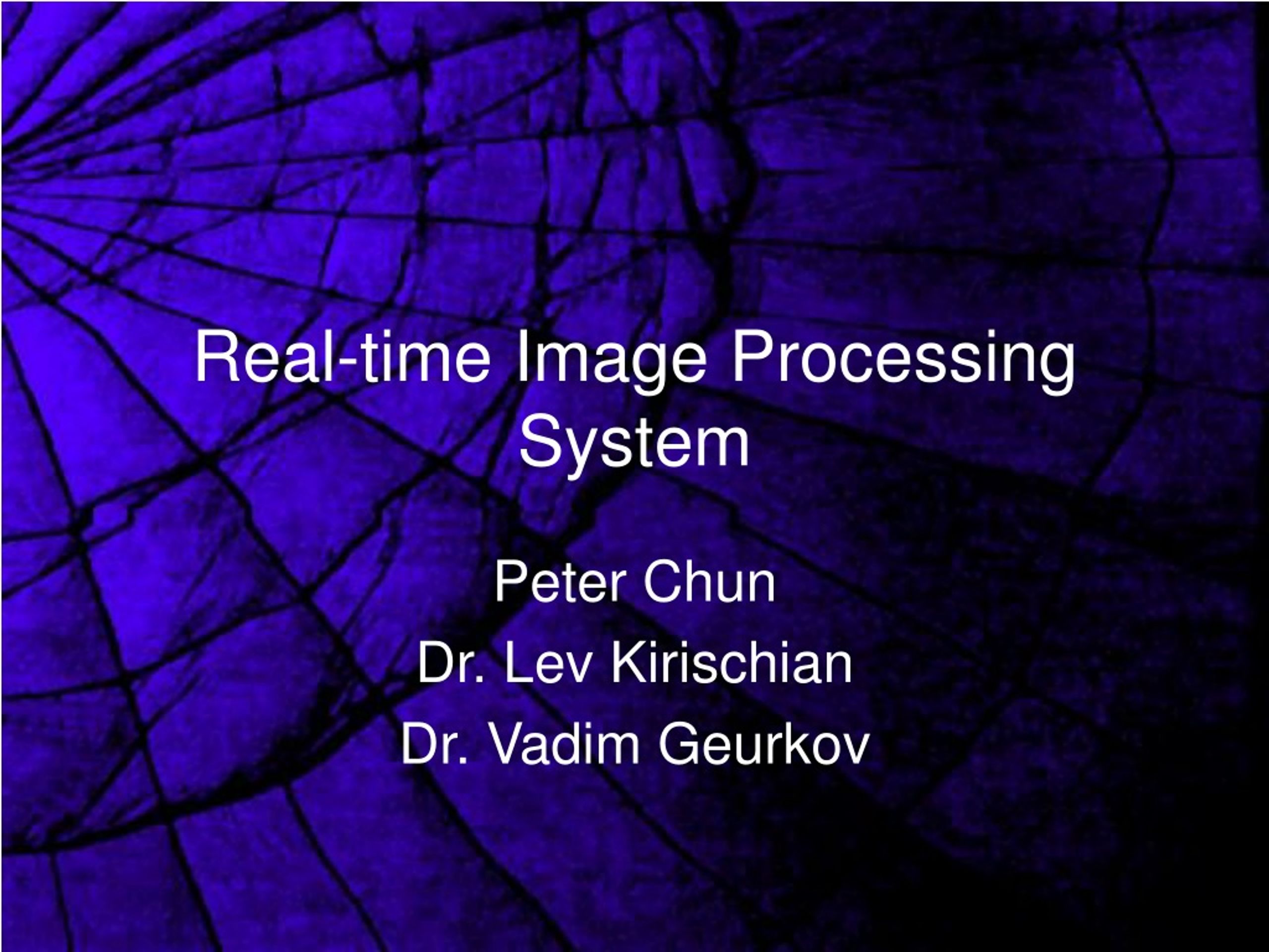 Real-time Image Processing System - slide 1