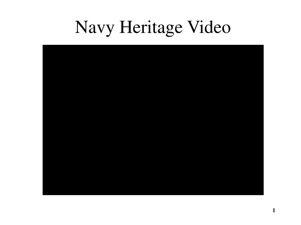 navy heritage video