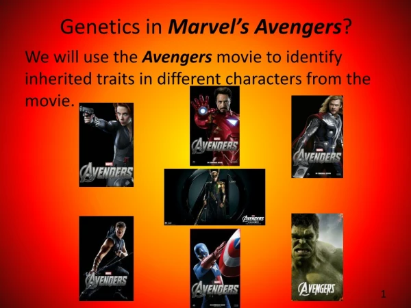 Genetics in  Marvel’s Avengers ?