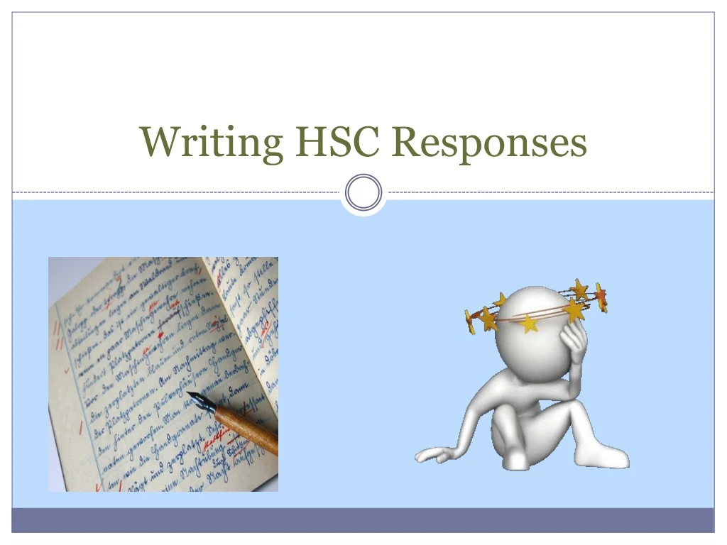 writing hsc responses