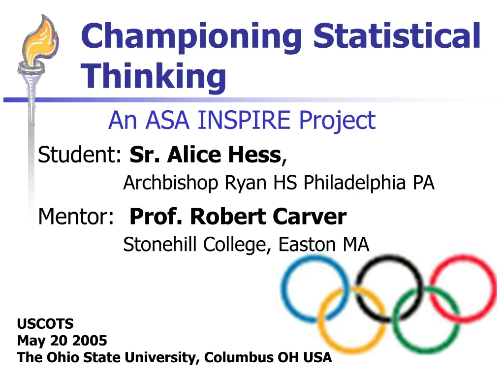 championing statistical thinking