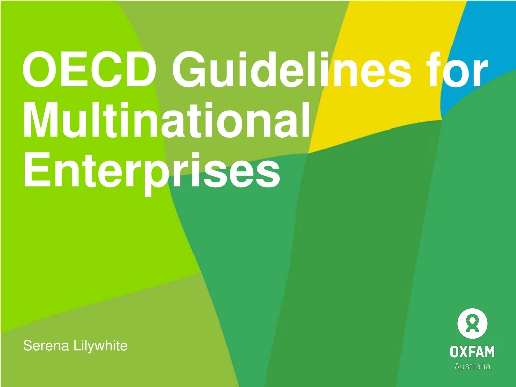 oecd guidelines for multinational enterprises