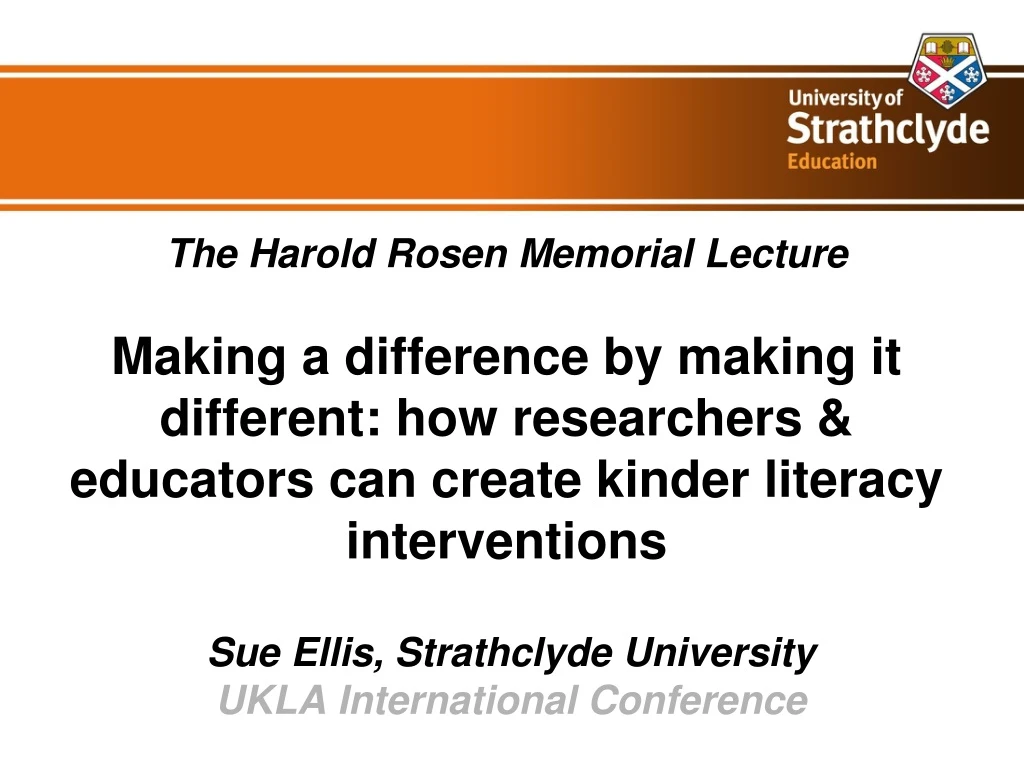 sue ellis strathclyde university ukla international conference