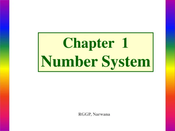 Chapter  1 Number System