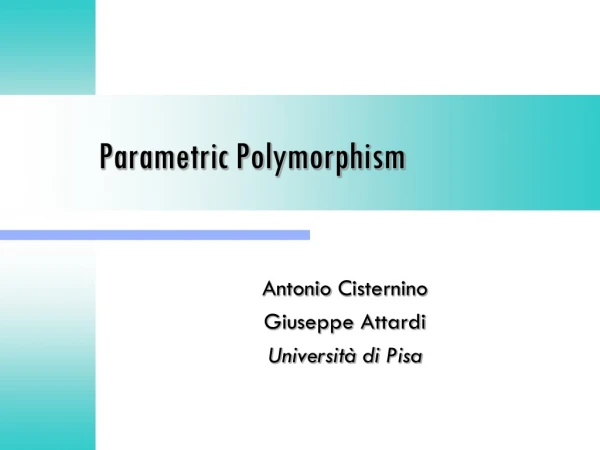Parametric Polymorphism