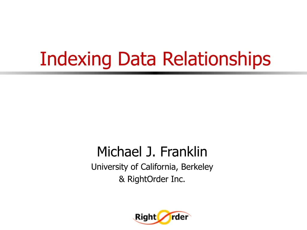 indexing data relationships