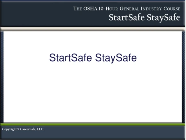 StartSafe StaySafe