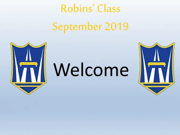 Robins’ Class September 2019