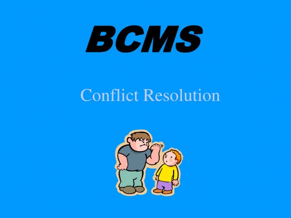 Conflict Resolution