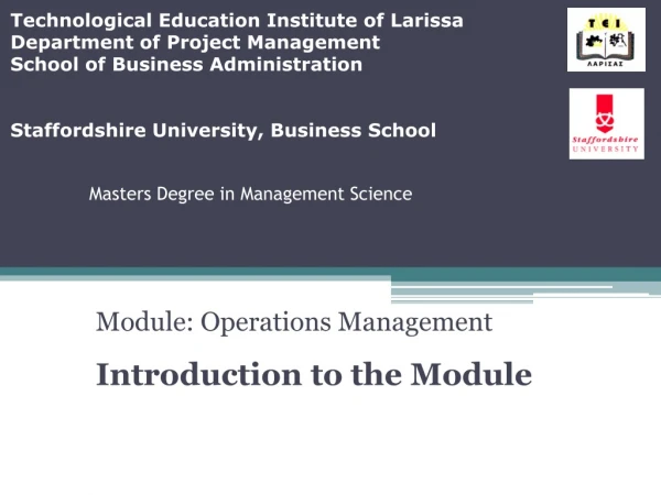 Masters Degree in Management Science