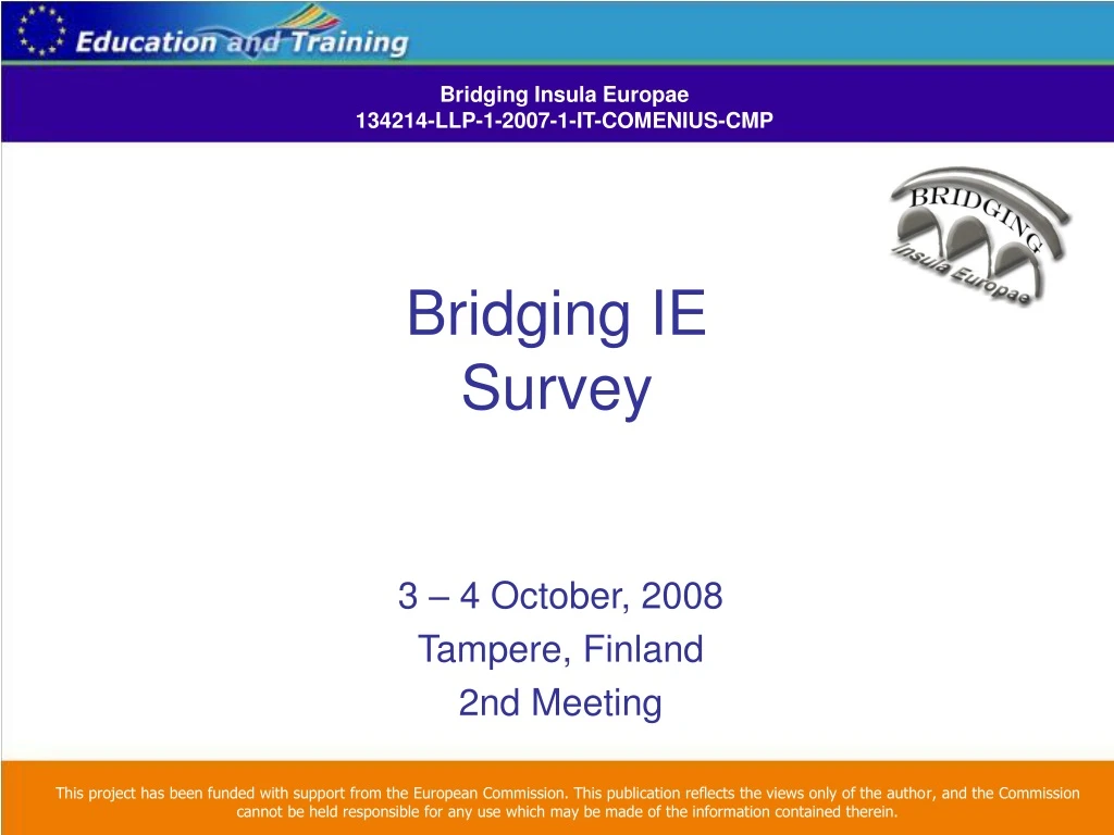 bridging ie survey