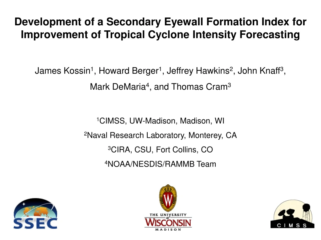 development of a secondary eyewall formation