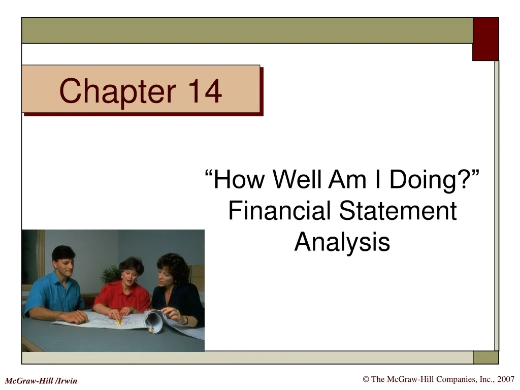 how well am i doing financial statement analysis
