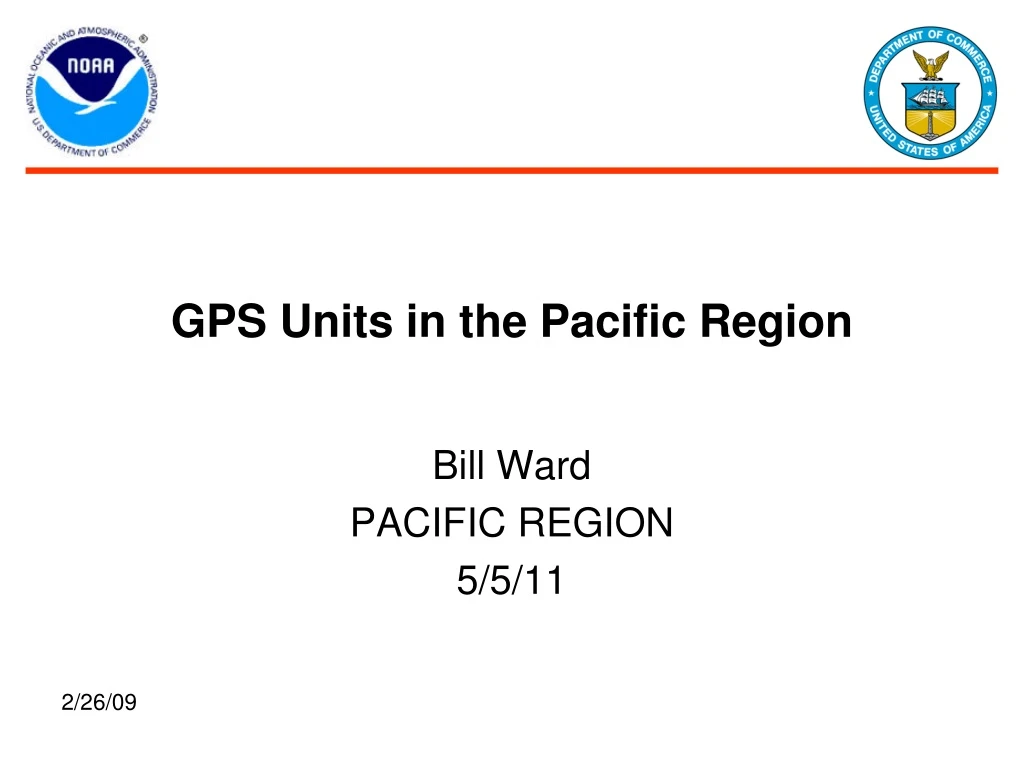 gps units in the pacific region