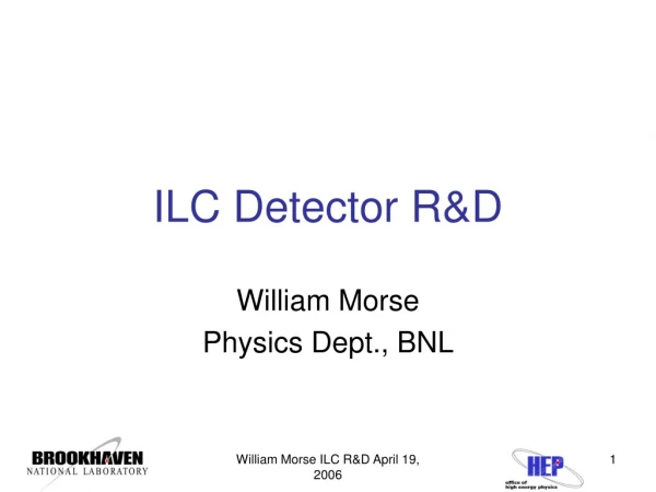 ILC Detector R&amp;D