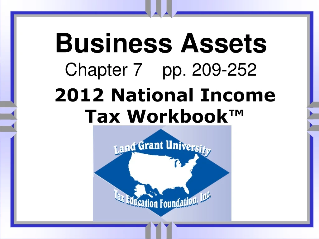 business assets chapter 7 pp 209 252