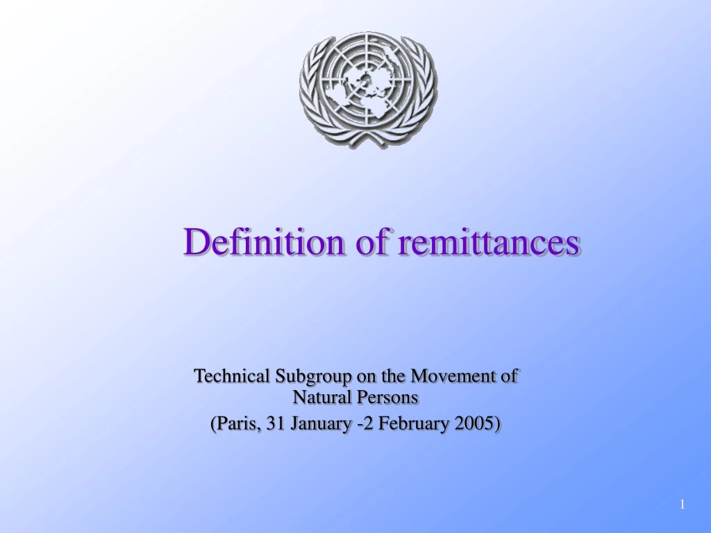 definition of remittances