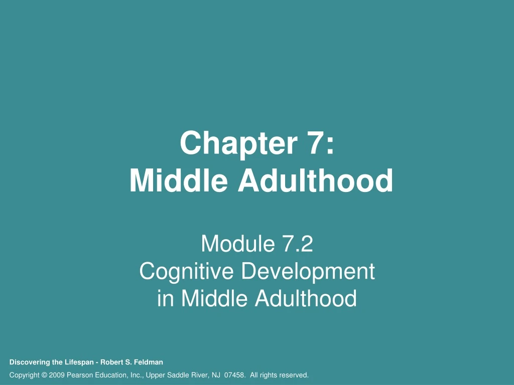 chapter 7 middle adulthood