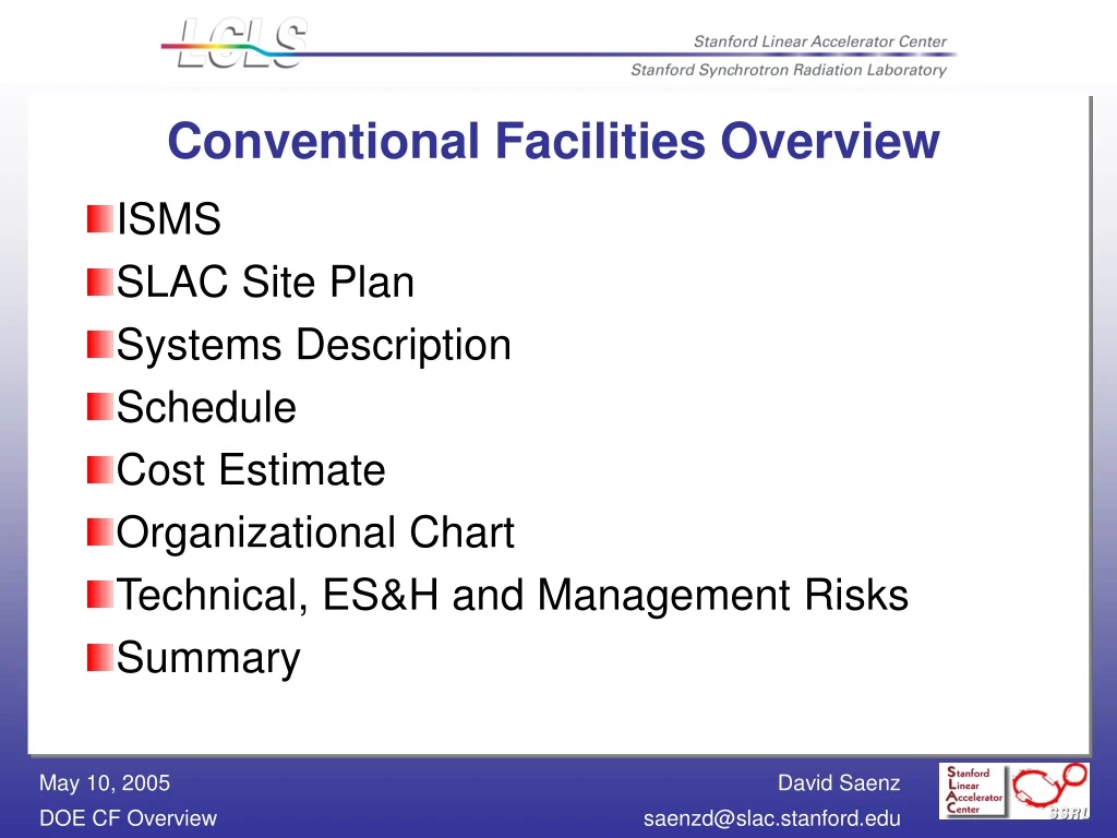 conventional facilities overview