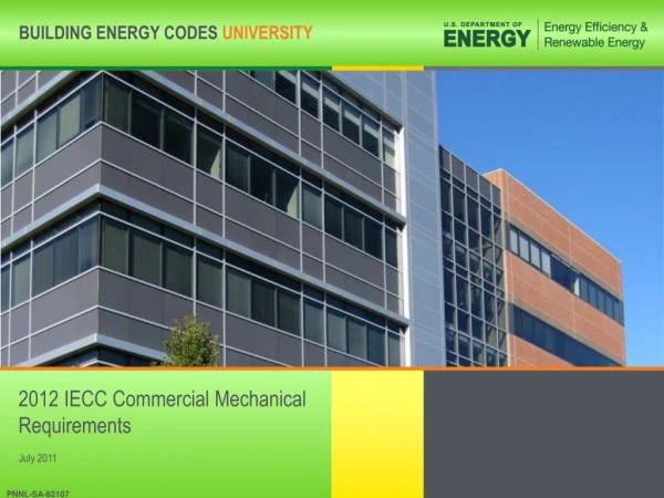 2012 IECC Commercial Mechanical Requirements