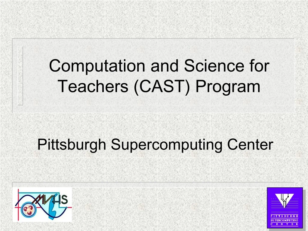 computation and science for teachers cast program