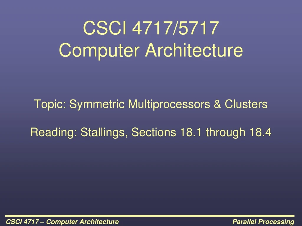 csci 4717 5717 computer architecture