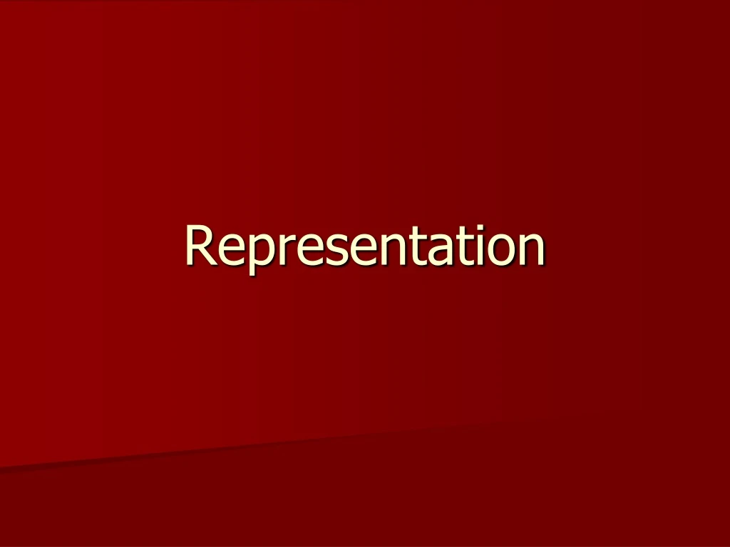 representation