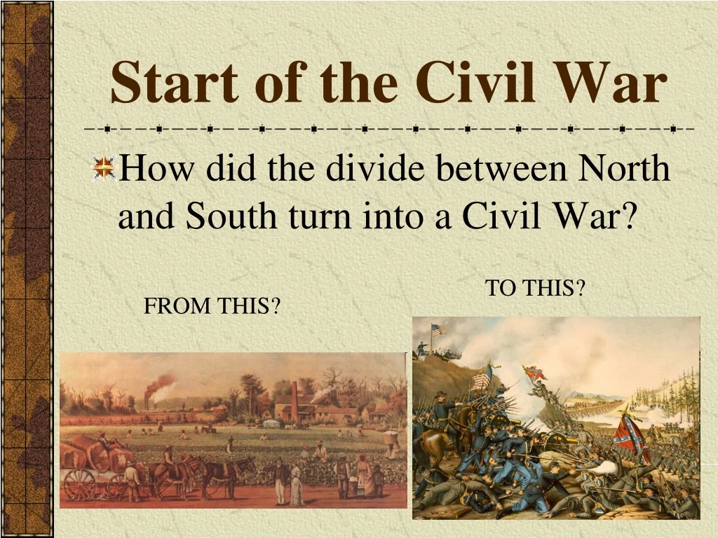 start of the civil war
