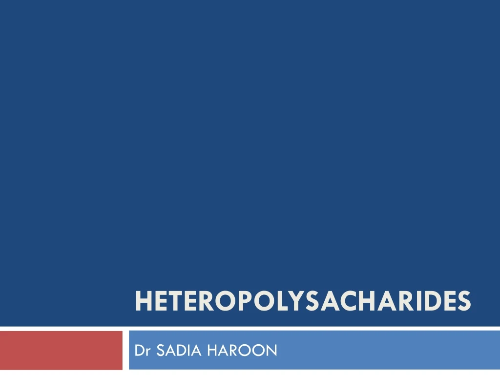 heteropolysacharides