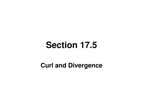 Section 17.5