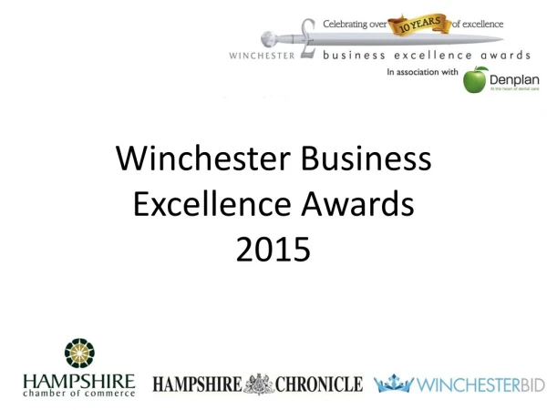 Winchester Business  Excellence Awards  2015