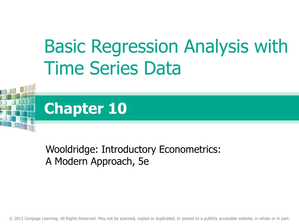 basic regression analysis with time series data